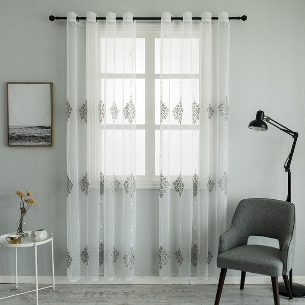 White Sheer Curtain Panels - Dolce mela - Nexus  60x100