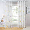 White Sheer Curtain Panel - Dolce Mela - Cologne 60x100