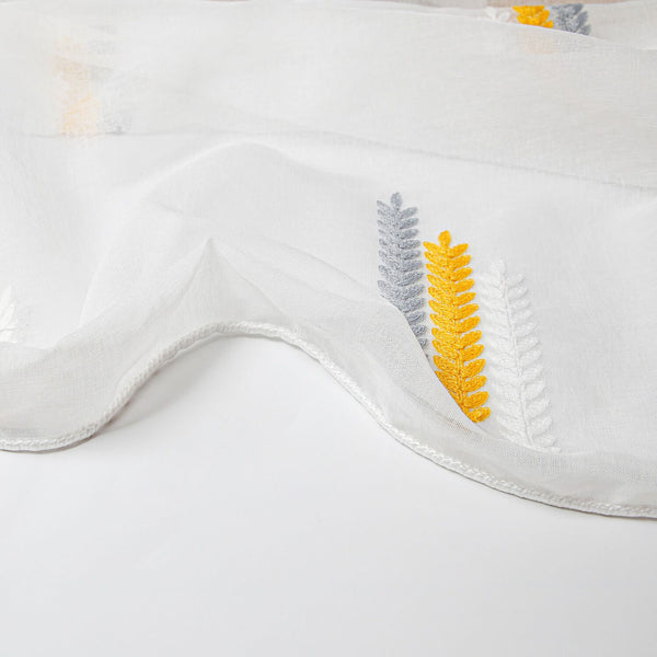 White Sheer Curtain Panel - Dolce Mela - Cologne 60x100