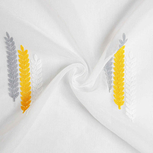 White Sheer Curtain Panel - Dolce Mela - Cologne 60x100