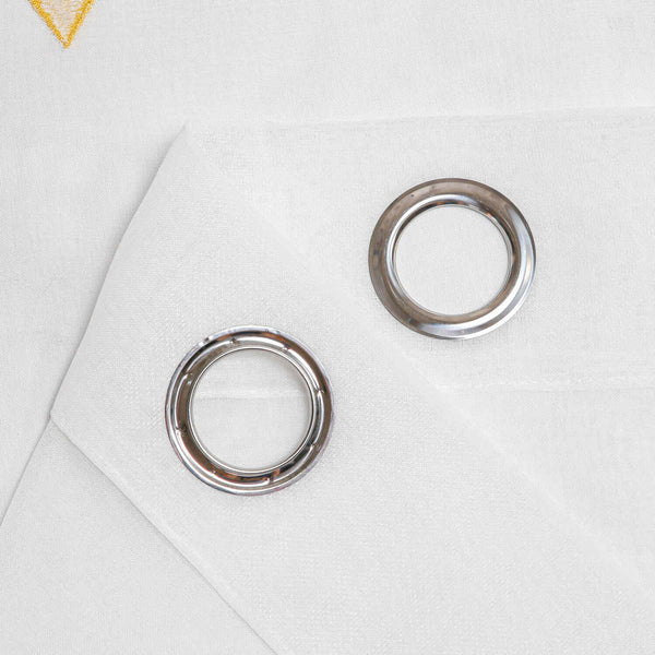 Sheer Curtain Panel White Window Treatments - Dolce Mela - Calabria 60x100