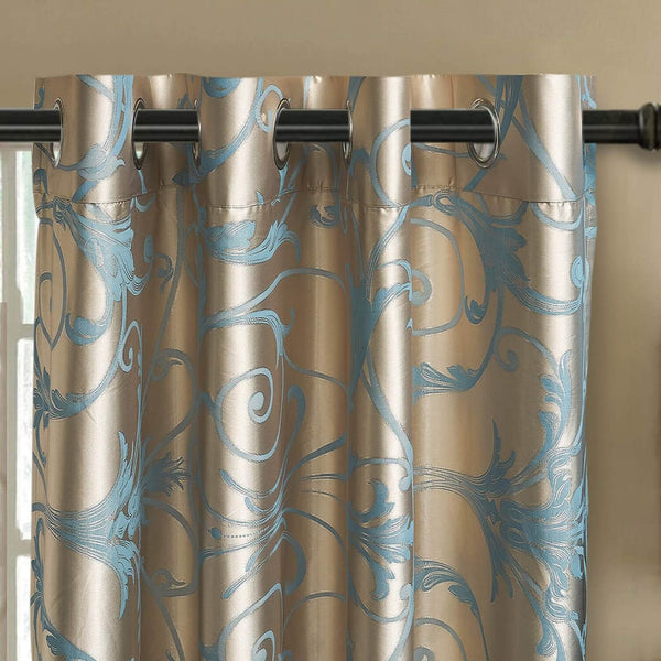 Curtains Damask Jacquard, Grommet, Semi-Blackout, St. Petersburg  60x100