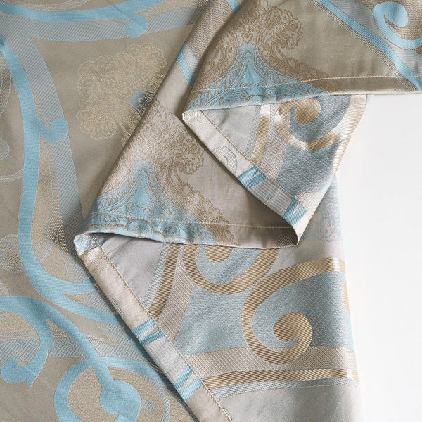 Curtains Damask Jacquard Grommet Semi-Blackout, Dolce-Mela: Dubai 60x100