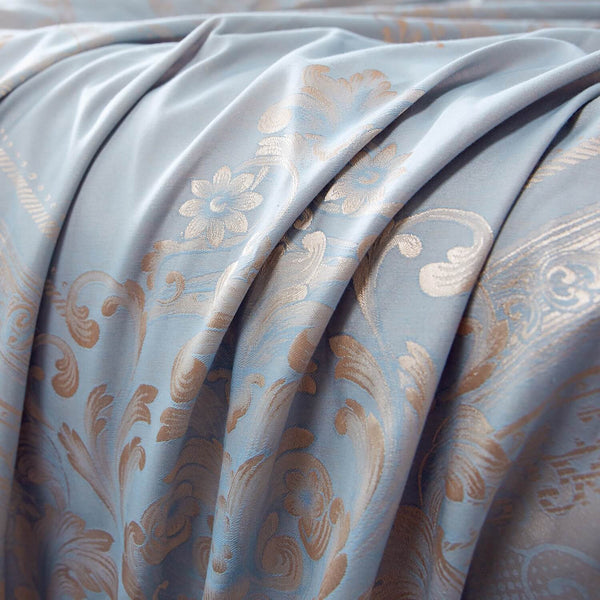 Curtains Damask Jacquard Grommet Semi-Blackout, Nantes by Dolce-Mela 60x100