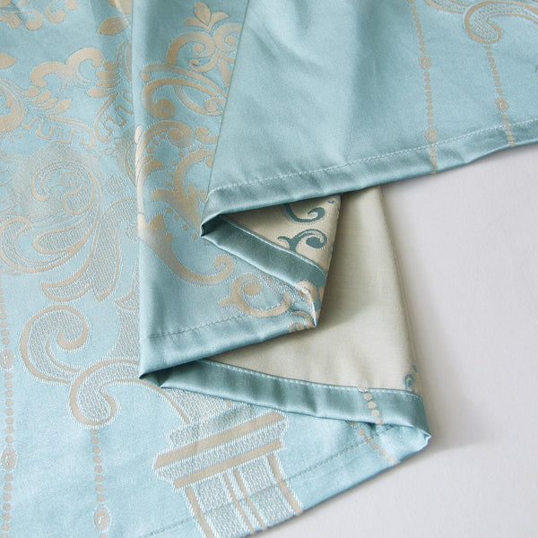 Curtains Damask Jacquard Grommet Semi-Blackout, Lille by Dolce-Mela 60x100