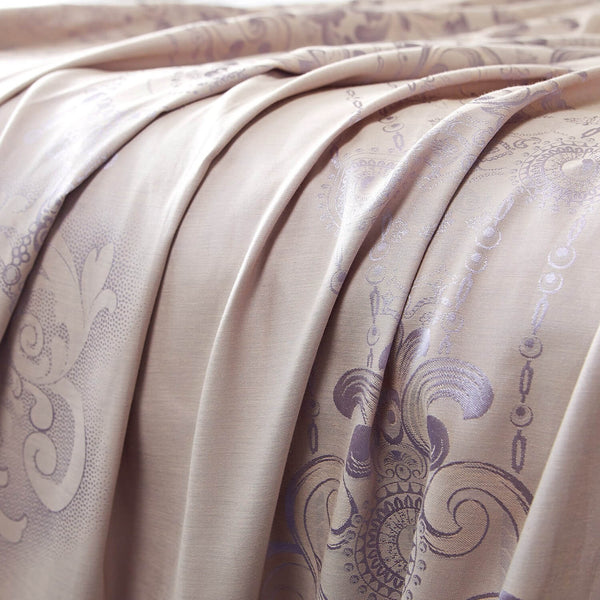 Curtains Damask Jacquard Grommet Semi-Blackout, Rennes by Dolce-Mela 60x100