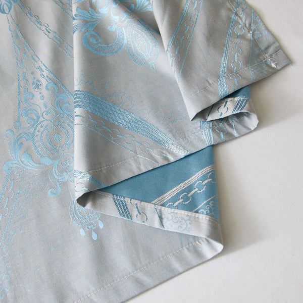 Curtains Damask Jacquard Grommet Semi-Blackout, Troyes by Dolce-Mela 60x100