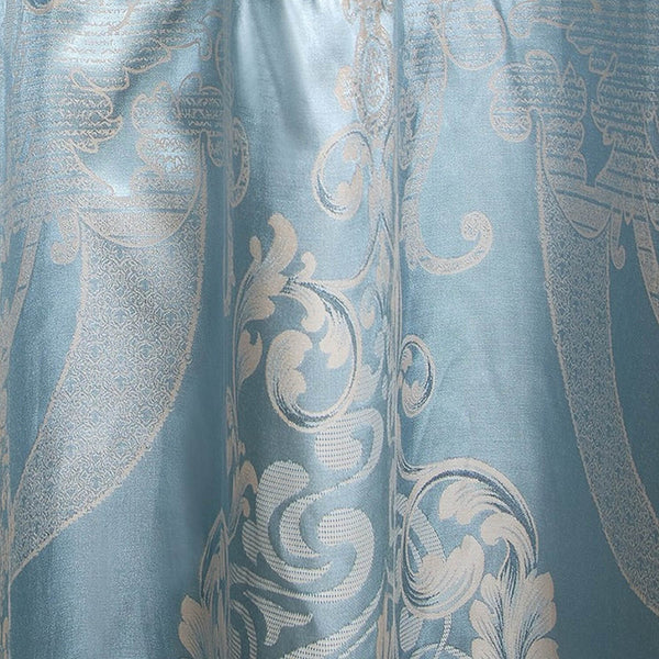 Curtains Damask Jacquard Grommet Semi-Blackout, Toulon by Dolce-Mela 60x100