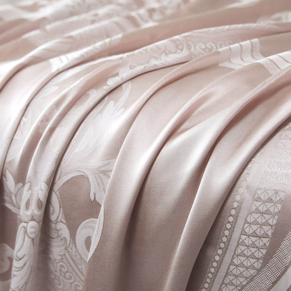 Curtains Damask Jacquard Grommet Semi-Blackout, Le-Harve by Dolce-Mela 60x100