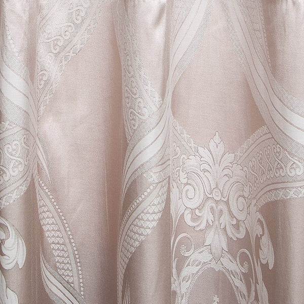Curtains Damask Jacquard Grommet Semi-Blackout, Le-Harve by Dolce-Mela 60x100