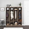 72.5”H Narrow Hall Tree Entryway Organizer - Set of 4