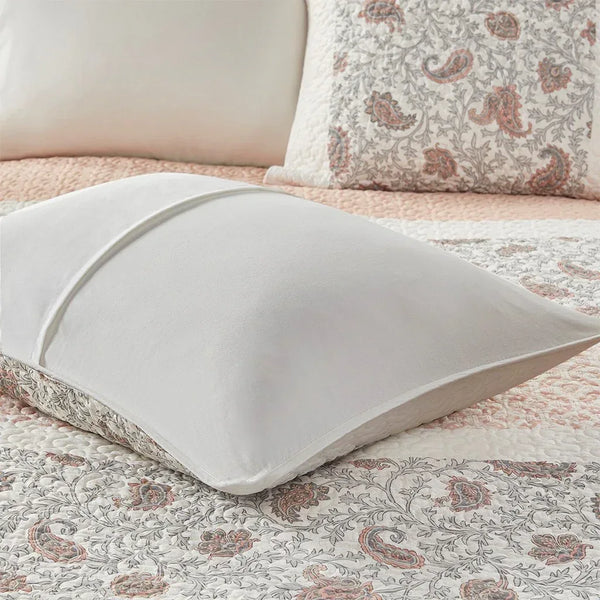 Dawn 6 Piece Cotton Percale Reversible Coverlet Set - Blush - Gifts for You 'n Me