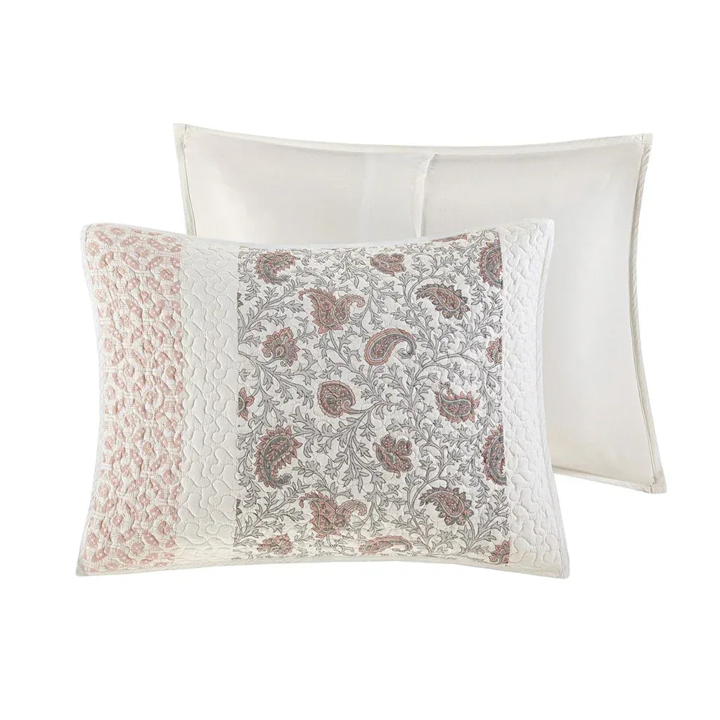 Dawn 6 Piece Cotton Percale Reversible Coverlet Set - Blush - Gifts for You 'n Me