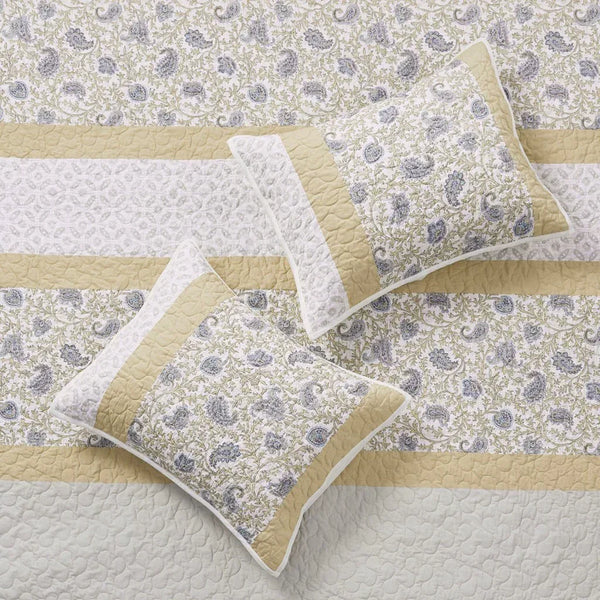 Dawn 6 Piece Cotton Percale Reversible Coverlet Set - Yellow - Gifts for You 'n Me