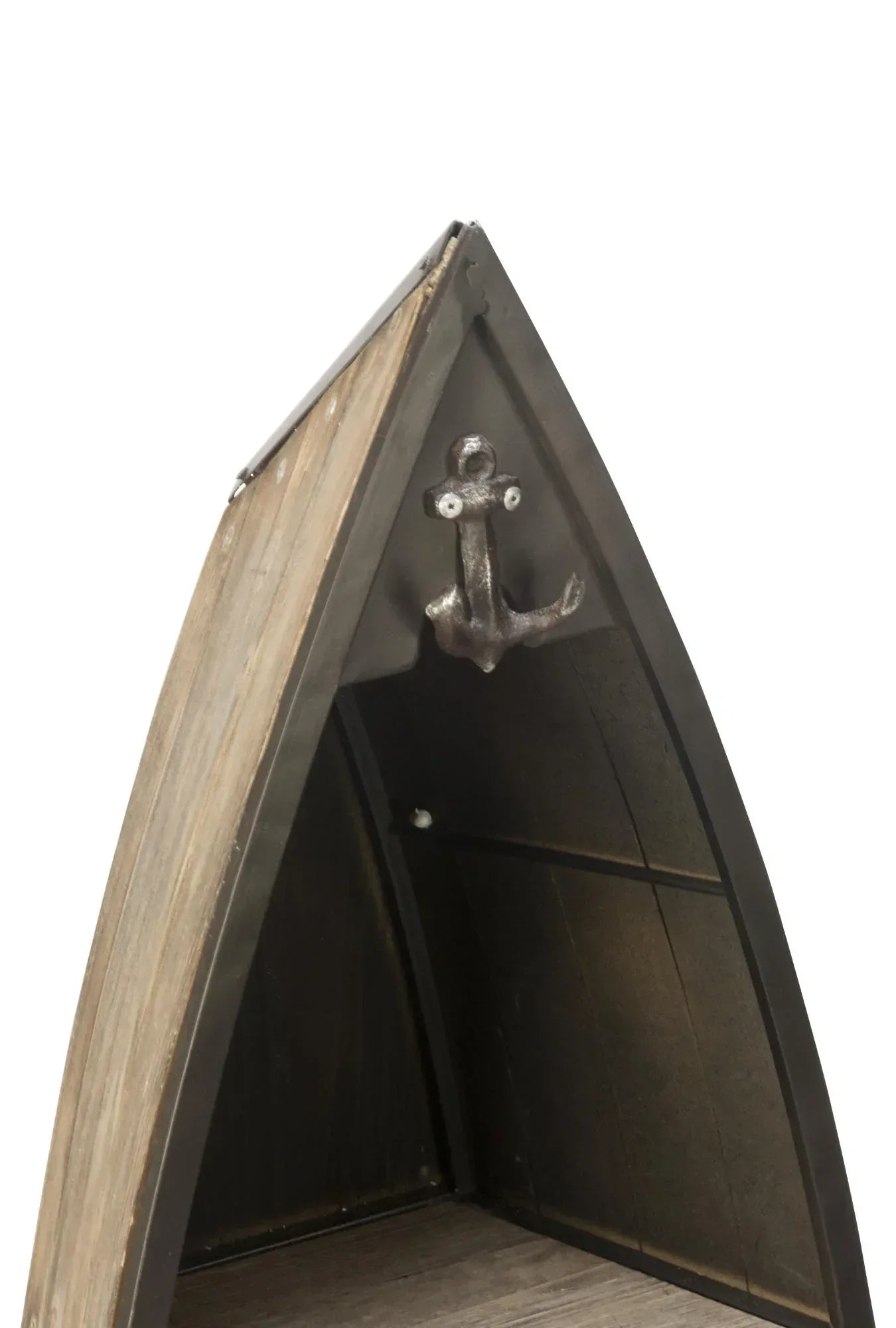 Decorative Brown Wooden Boat Shelves - Set of 2 - Gifts for You 'n Me
