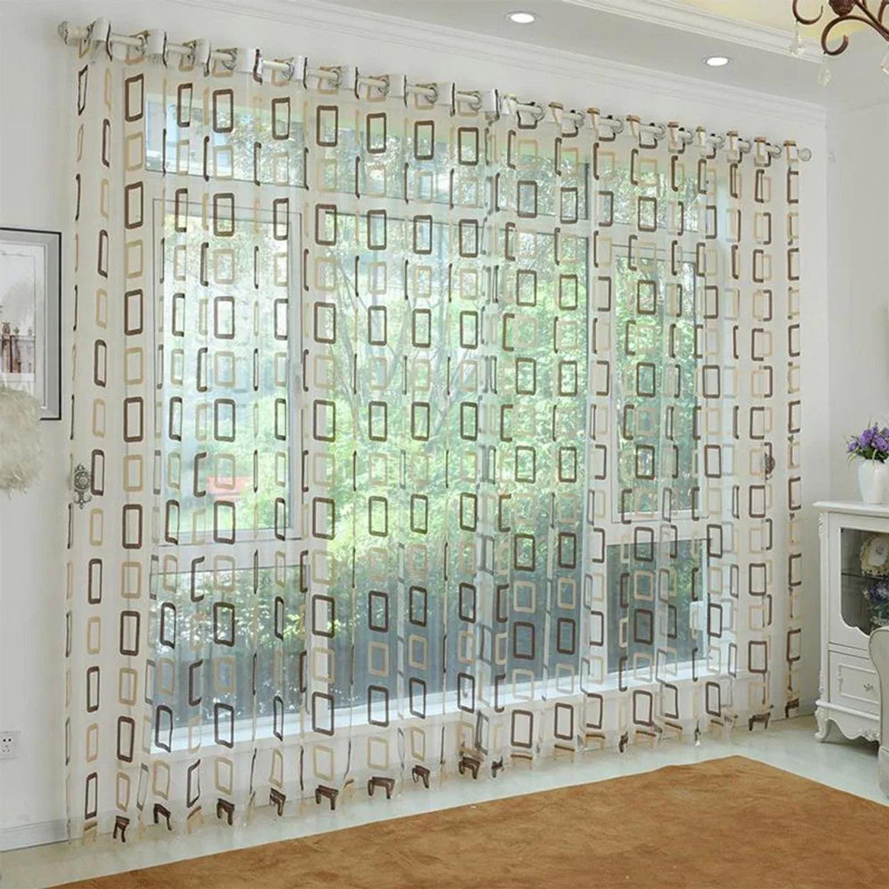 Dolce Mela Modern Sheer Curtain Panels - Nice 60x100