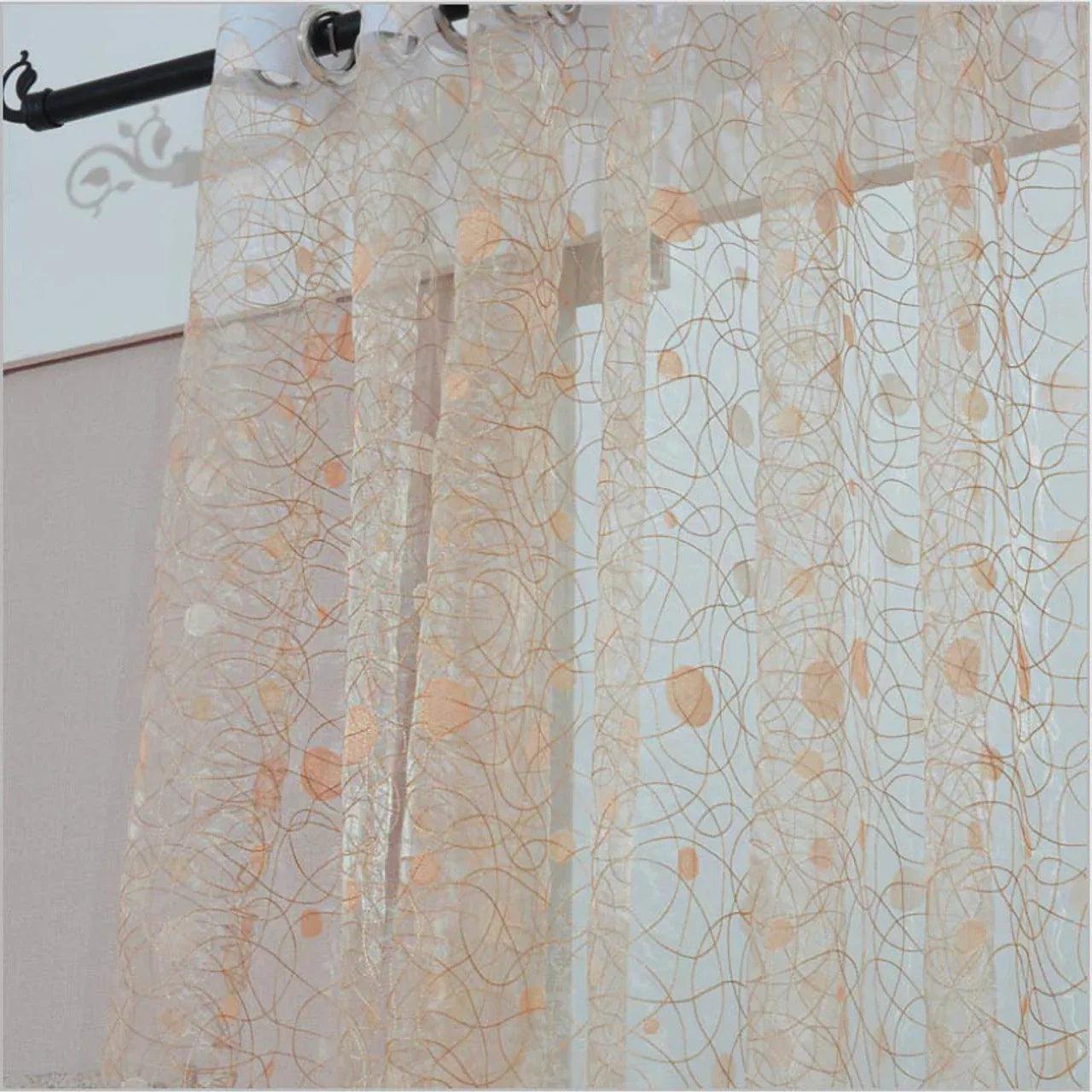 Dolce Mela Sheer Curtain Panels - Marseille 60x100