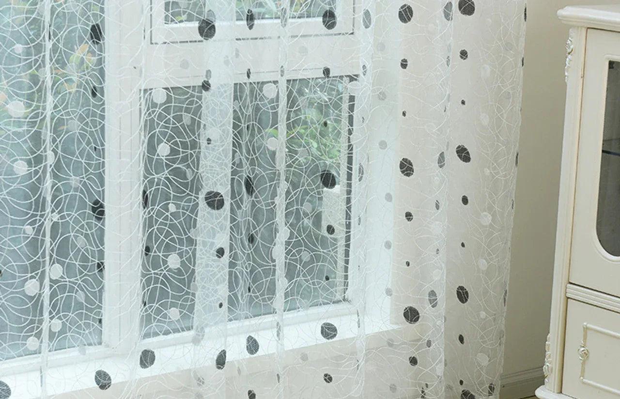 Dolce Mela Sheer Curtain Panels - Pearly 60x100