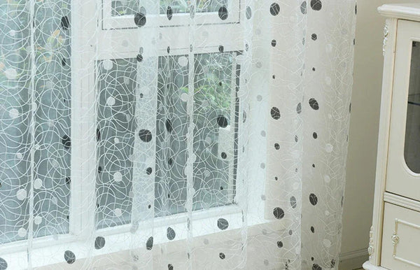 Dolce Mela Sheer Curtain Panels - Pearly 60x100