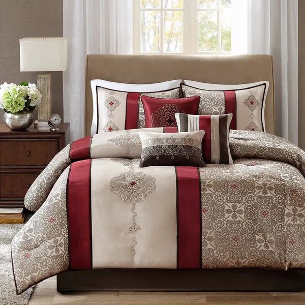Donovan 7 Piece Jacquard Comforter Set by Madison Park - Gifts for You 'n Me