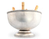 PEWTER MEDICI BEADED ICE TUB/PUNCH BOWL