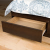 Prepac Manhattan Wooden King Bookcase Platform Storage Bed in Espresso