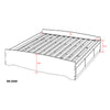 Prepac Manhattan Wooden King Bookcase Platform Storage Bed in Espresso