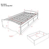 Twin XL Mate’s Platform Storage Bed with 3 Drawers
