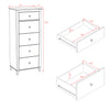 Yaletown 5-Drawer Tall Chest