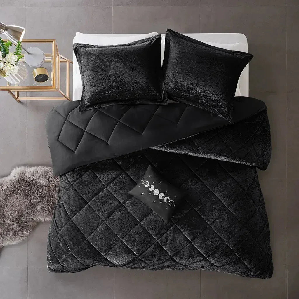 Felicia Velvet Comforter Set by Intelligent Design - Gifts for You 'n Me