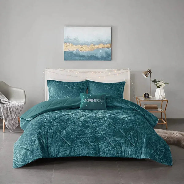 Felicia Velvet Comforter Set by Intelligent Design - Gifts for You 'n Me