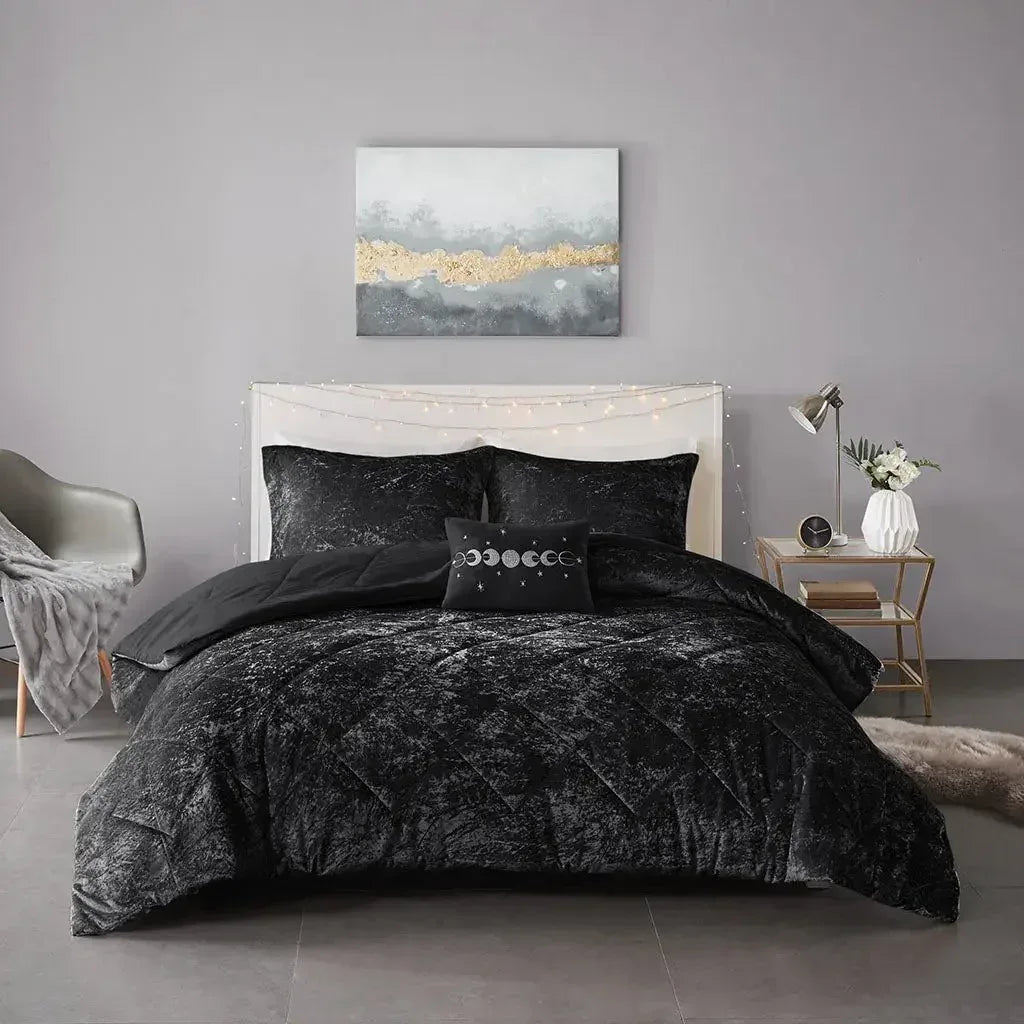 Felicia Velvet Comforter Set by Intelligent Design - Gifts for You 'n Me