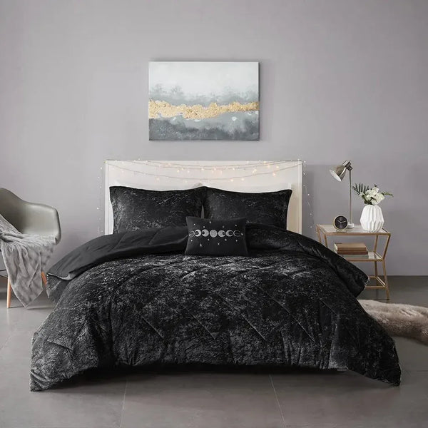 Felicia Velvet Comforter Set by Intelligent Design - Gifts for You 'n Me