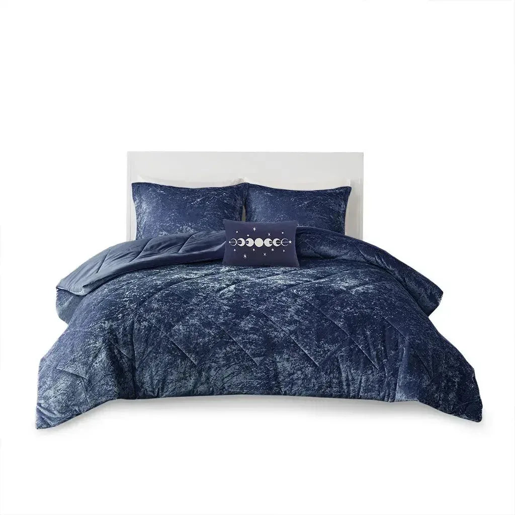 Felicia Velvet Comforter Set by Intelligent Design - Gifts for You 'n Me