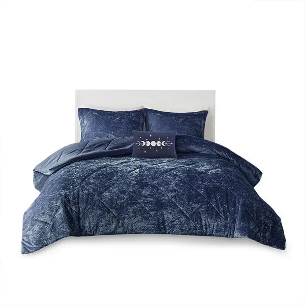 Felicia Velvet Comforter Set by Intelligent Design - Gifts for You 'n Me