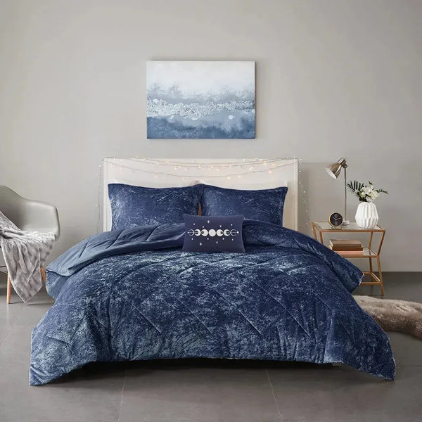 Felicia Velvet Comforter Set by Intelligent Design - Gifts for You 'n Me