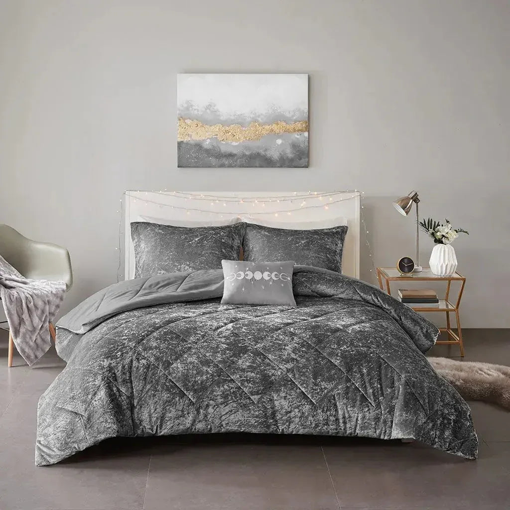 Felicia Velvet Comforter Set by Intelligent Design - Gifts for You 'n Me