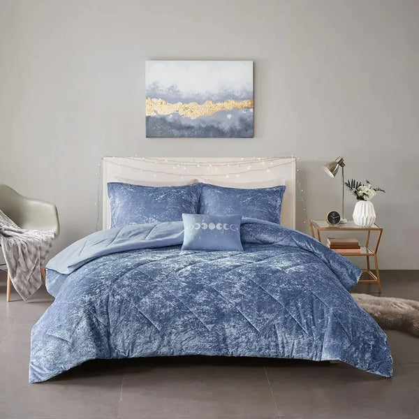 Felicia Velvet Comforter Set by Intelligent Design - Gifts for You 'n Me