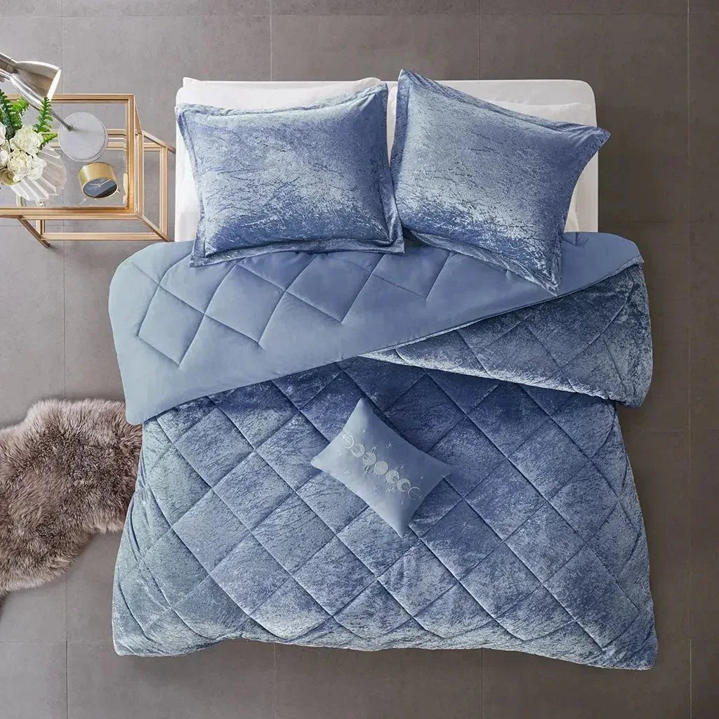 Felicia Velvet Comforter Set by Intelligent Design - Gifts for You 'n Me