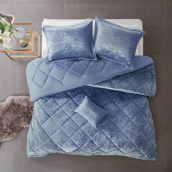 Felicia Velvet Comforter Set by Intelligent Design - Gifts for You 'n Me