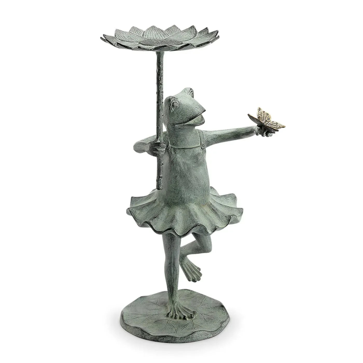 Frog Ballerina Birdfeeder with Butterfly - Gifts for You 'n Me