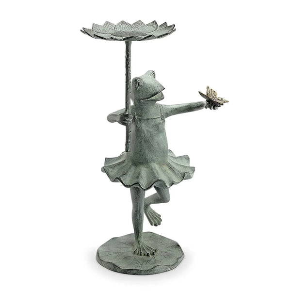 Frog Ballerina Birdfeeder with Butterfly - Gifts for You 'n Me