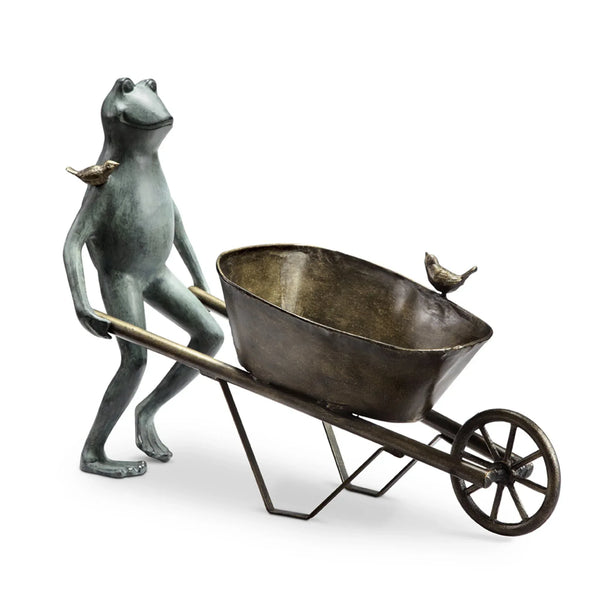 Frog and Bird Planter Holder - Gifts for You 'n Me
