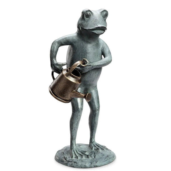 Frog with Watering Can Garden Statue - Gifts for You 'n Me