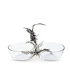 RABBIT / CARROT DOUBLE DISH CONDIMENT SERVER