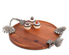 SUNFLOWER WOOD SERVING TRAY