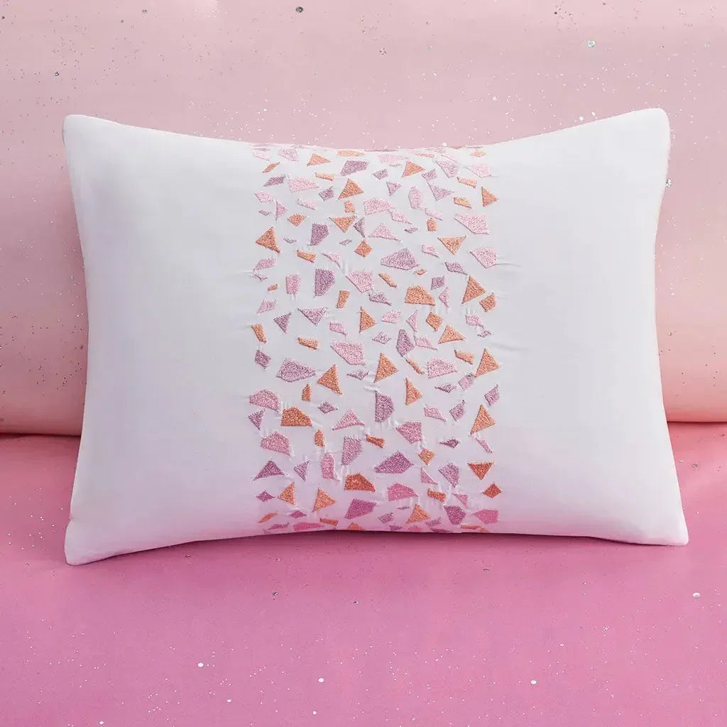 Glimmer Metallic Glitter Printed Reversible Comforter Set by Mi Zone - Gifts for You 'n Me