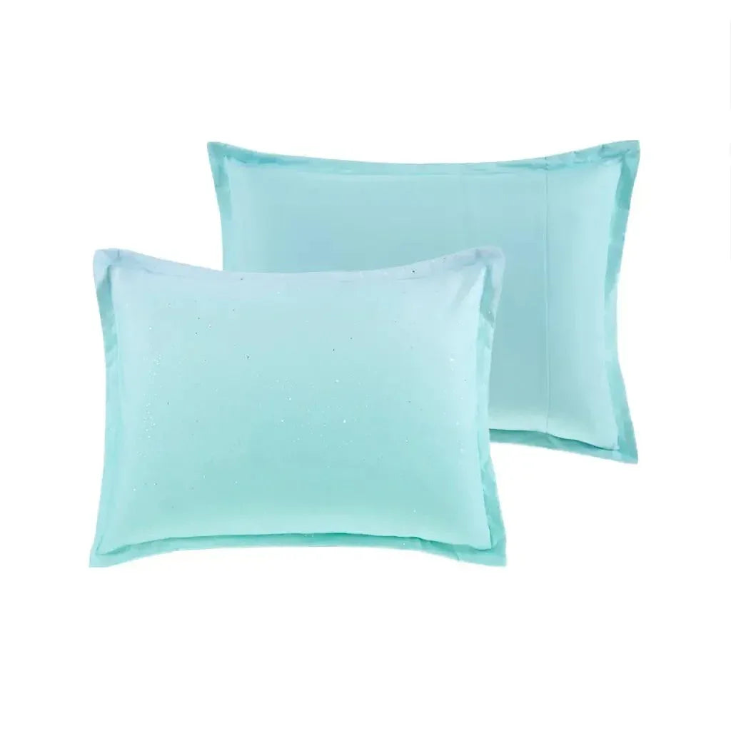 Glimmer Metallic Glitter Printed Reversible Comforter Set by Mi Zone - Gifts for You 'n Me