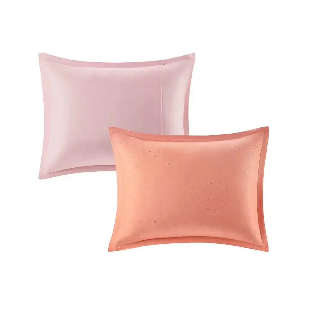 Glimmer Metallic Glitter Printed Reversible Comforter Set by Mi Zone - Gifts for You 'n Me