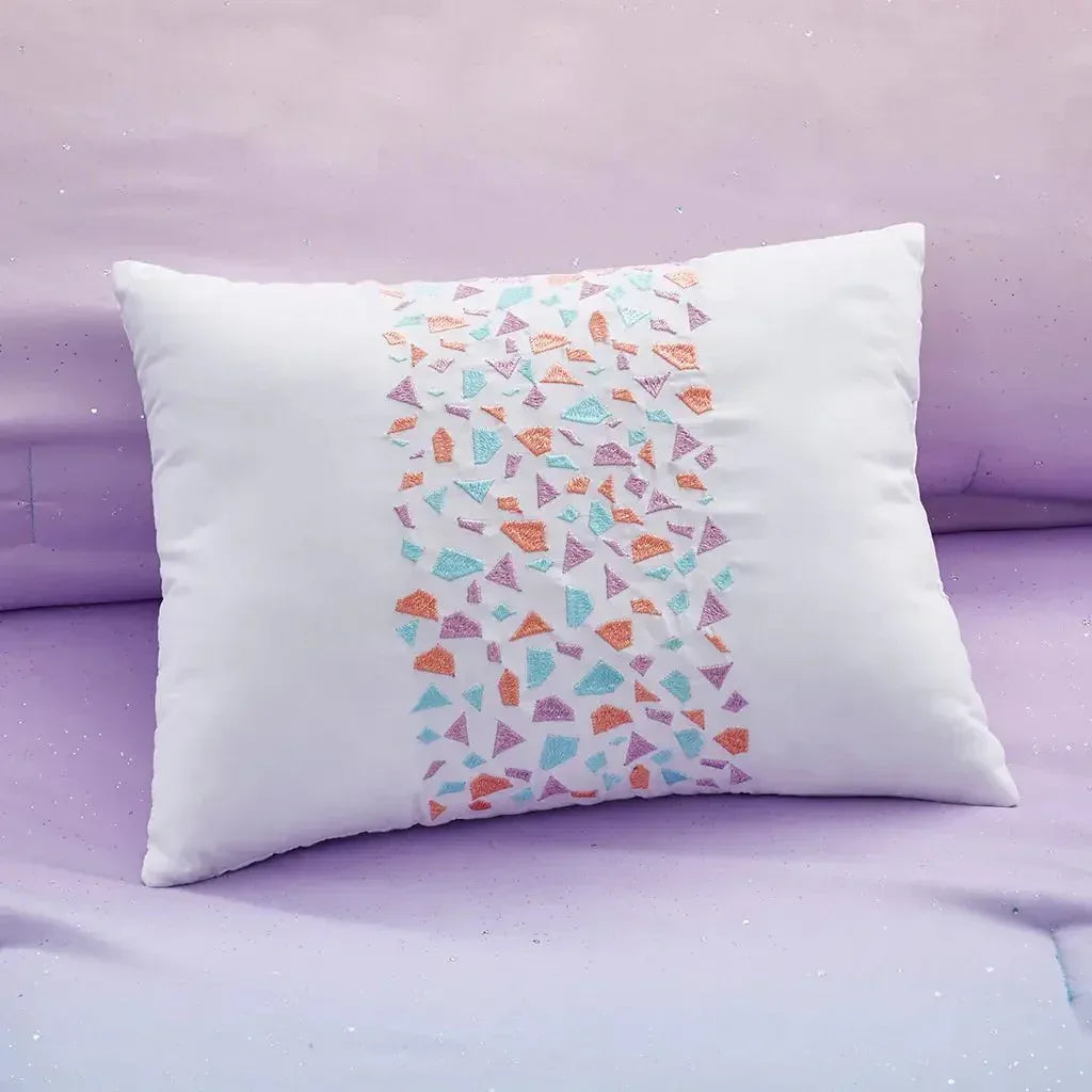 Glimmer Metallic Glitter Printed Reversible Comforter Set by Mi Zone - Gifts for You 'n Me